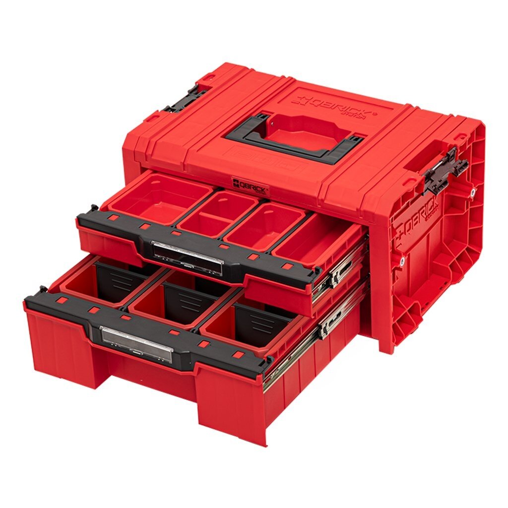 QBRICK PRO įrankių dėžė su 2 stalčiais 2.0 EXPERT RED 3 QBRICK PRO įrankių dėžė su 2 stalčiais 2.0 EXPERT RED 3