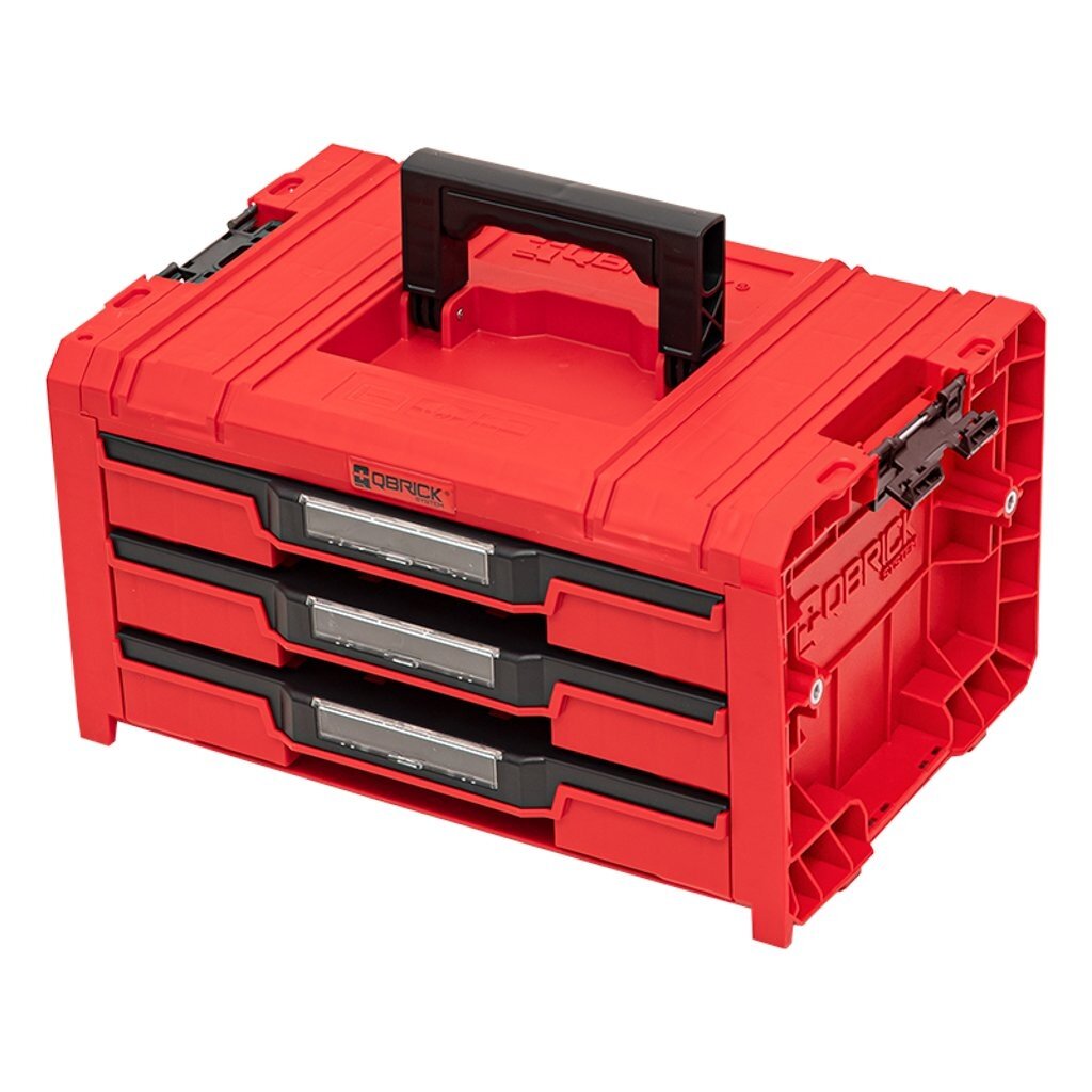QBRICK PRO įrankių dėžė su 3 stalčiais 2.0 EXPERT RED 1 QBRICK PRO įrankių dėžė su 3 stalčiais 2.0 EXPERT RED 1