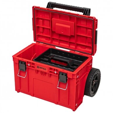 QBRICK PRIME įrankių dėžė su ratukais RED 1 QBRICK PRIME įrankių dėžė su ratukais RED 1