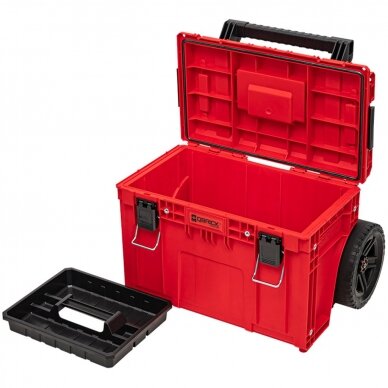 QBRICK PRIME įrankių dėžė su ratukais RED 2 QBRICK PRIME įrankių dėžė su ratukais RED 2