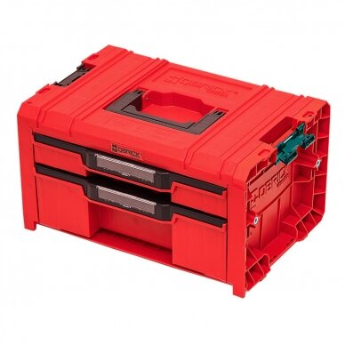 QBRICK PRO įrankių dėžė su 2 stalčiais 2.0 EXPERT RED QBRICK PRO įrankių dėžė su 2 stalčiais 2.0 EXPERT RED