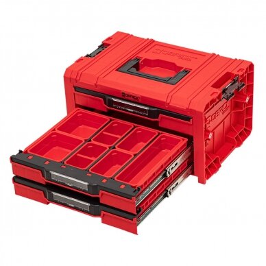 QBRICK PRO įrankių dėžė su 3 stalčiais 2.0 EXPERT RED 3 QBRICK PRO įrankių dėžė su 3 stalčiais 2.0 EXPERT RED 3