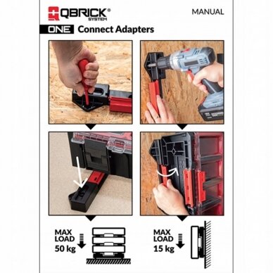 QBRICK SYSTEM ONE jungiamieji adapteriai 1 QBRICK SYSTEM ONE jungiamieji adapteriai 1