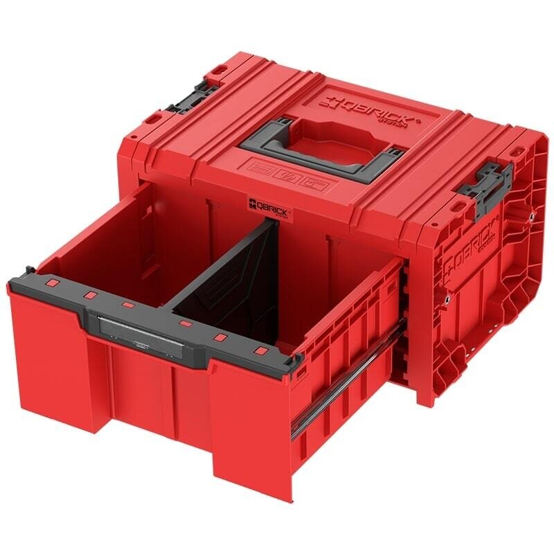 QBRICK PRO įrankių dėžė su stalčiu 2.0 EXPERT RED 1