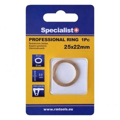Redukc. žiedas PRO 25,4x22,2x2 mm Redukc. žiedas PRO 25,4x22,2x2 mm