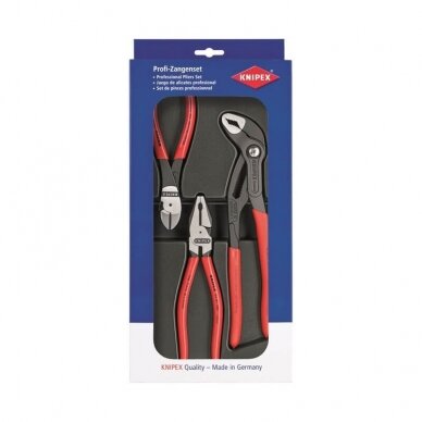 Replių komplektas statybininkui KNIPEX, 3vnt. Replių komplektas statybininkui KNIPEX, 3vnt.