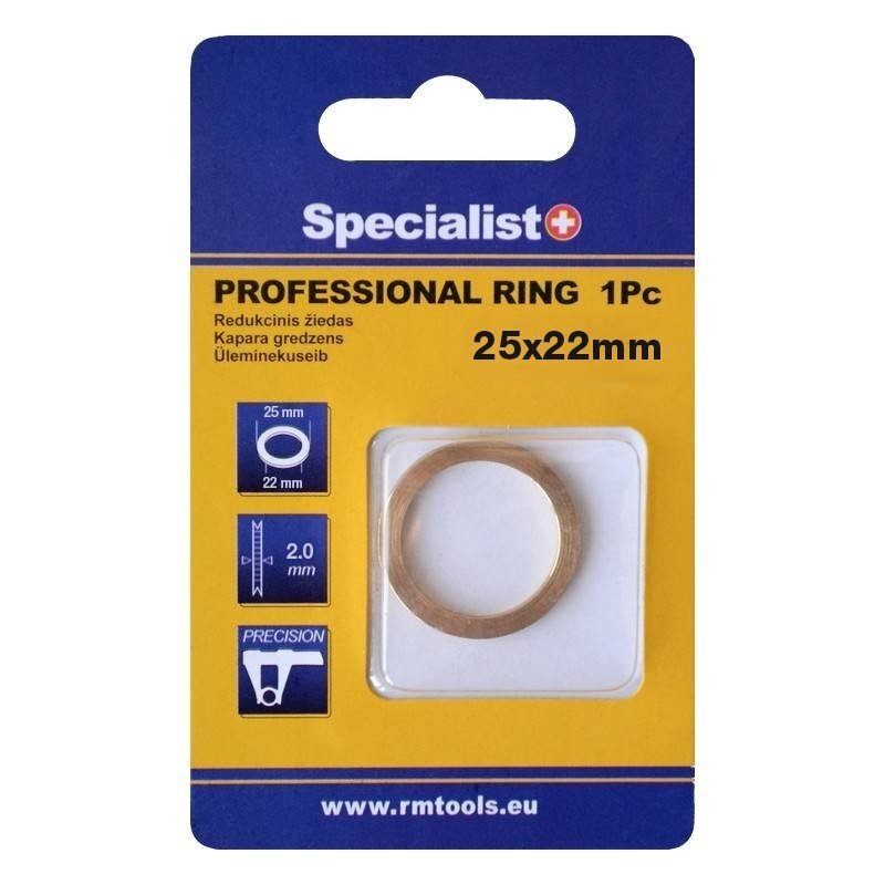 Redukc. žiedas PRO 25,4x22,2x2 mm Redukc. žiedas PRO 25,4x22,2x2 mm