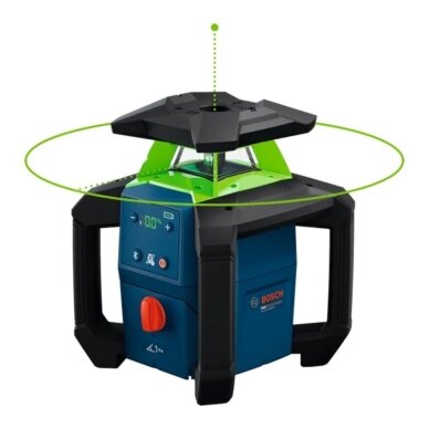 Rotacinis lazerinis nivelyras BOSCH GRL 18V-4-34 CVG LR45  su priedais 1