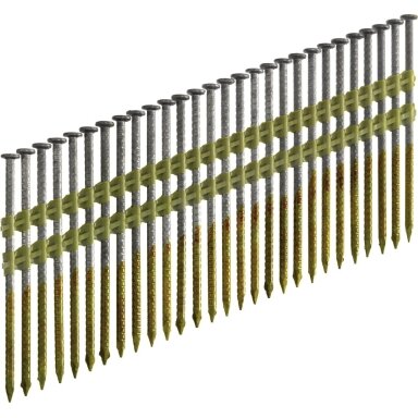 Šaudomos dantytos vinys 3,1x90, HDG, 21°, HB, SENCO, 2000vnt. (lauko darbams) Šaudomos dantytos vinys 3,1x90, HDG, 21°, HB, SENCO, 2000vnt. (lauko darbams)