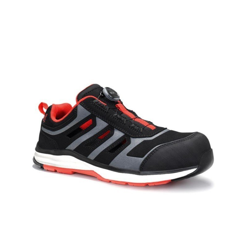 Sandalai ELTEN Jo Rapid Boa Black Red easy ESD S1P, juodi 47 Sandalai ELTEN Jo Rapid Boa Black Red easy ESD S1P, juodi 47