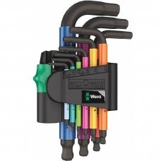 Šešiakampių raktų rinkinys WERA 950/9 Hex-Plus Multicolor