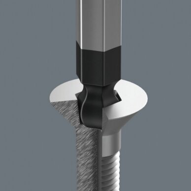 Šešiakampis atsuktuvas WERA 352 SW4,0x100mm 3 Šešiakampis atsuktuvas WERA 352 SW4,0x100mm 3