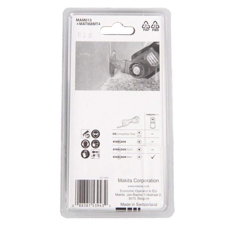 Segmentiniai ašmenys MAKITA MAM013 68mm 2 Segmentiniai ašmenys MAKITA MAM013 68mm 2