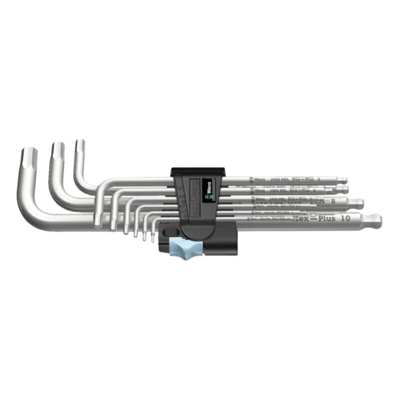 Šešiakampių raktų rinkinys WERA 3950 PKL/9 INOX Šešiakampių raktų rinkinys WERA 3950 PKL/9 INOX
