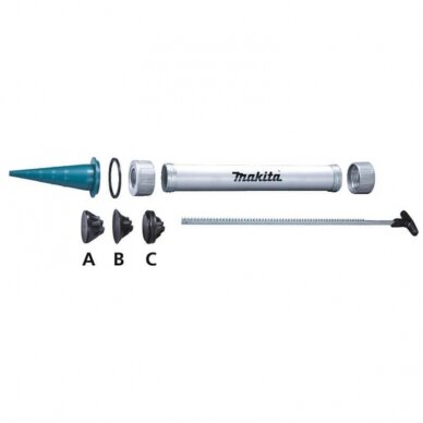 Silikono pistoleto rinkinys 600ml talpoms MAKITA Silikono pistoleto rinkinys 600ml talpoms MAKITA