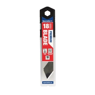 SK2H laužoma geležtė 18 mm, 10 vnt, SPECIALIST+ SK2H laužoma geležtė 18 mm, 10 vnt, SPECIALIST+