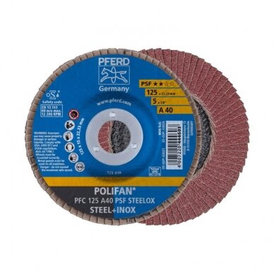 Šlifavimo diskas PFC125 A PSF PFERD 60 Šlifavimo diskas PFC125 A PSF PFERD 60
