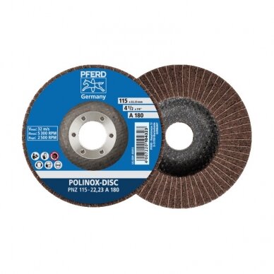 Šlifavimo diskas PFERD PNZ 125x22,23mm A100 Šlifavimo diskas PFERD PNZ 125x22,23mm A100