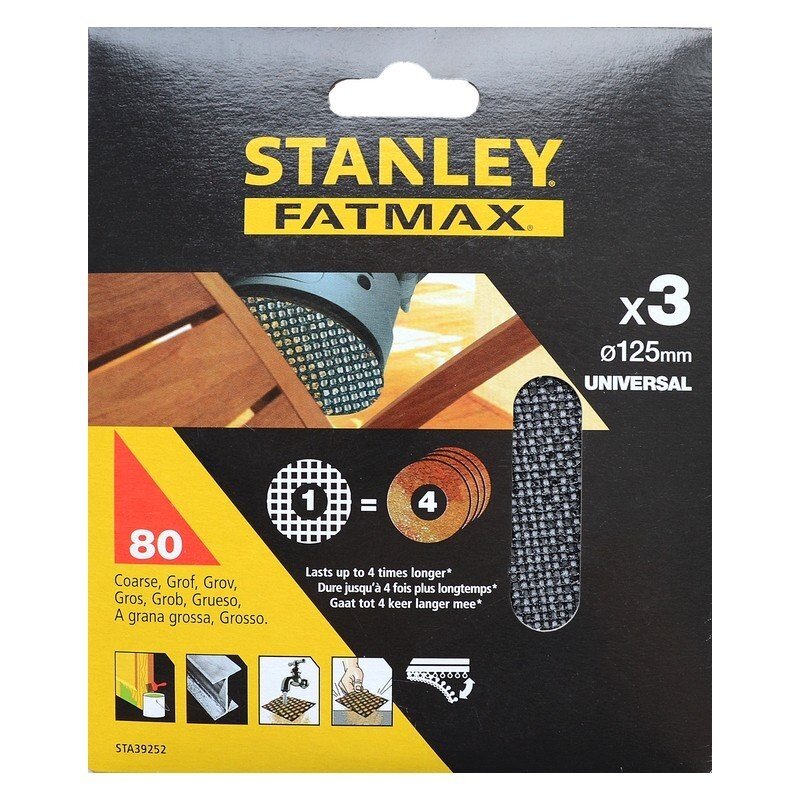 Šlif. tinklelis VELCRO 125 mm, 3 x 120 g 2 Šlif. tinklelis VELCRO 125 mm, 3 x 120 g 2