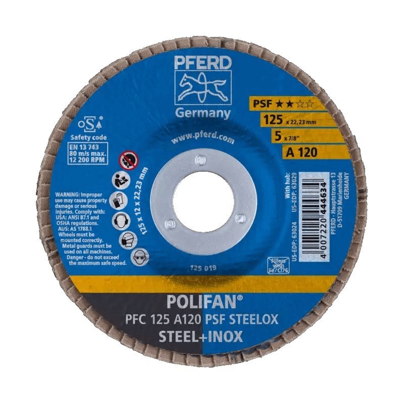 Šlifavimo diskas PFC125 A PSF PFERD 80 4 Šlifavimo diskas PFC125 A PSF PFERD 80 4