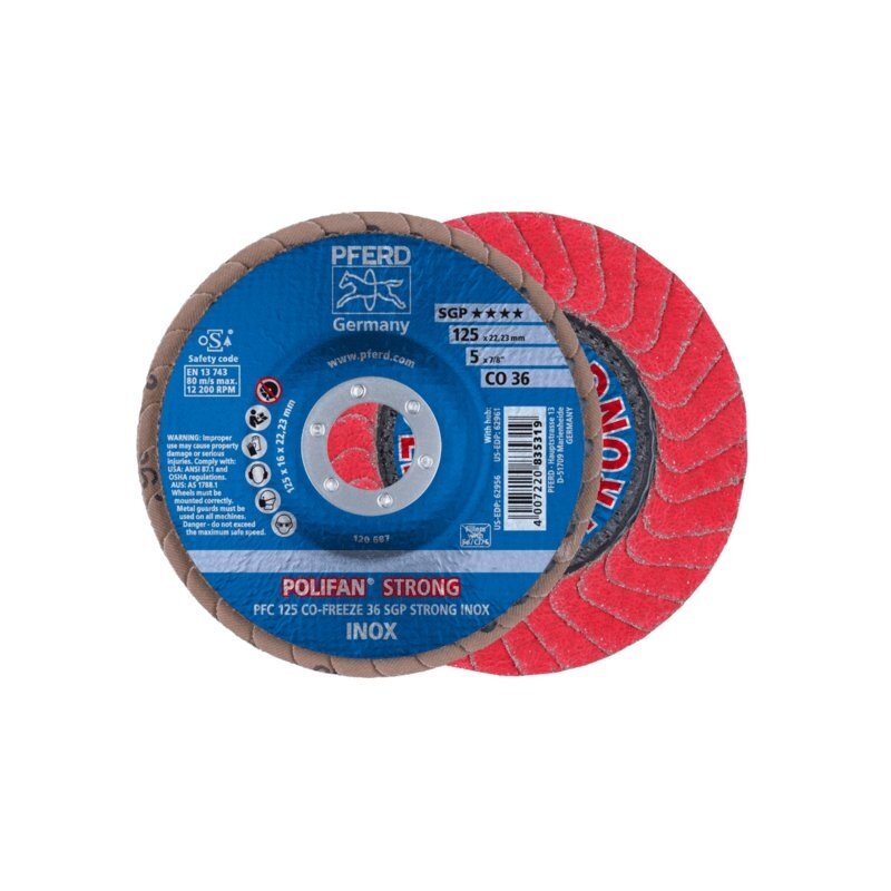 Šlifavimo diskas PFERD PFC CO36 SGP-STRONG-FREEZE Ø125 mm Šlifavimo diskas PFERD PFC CO36 SGP-STRONG-FREEZE Ø125 mm