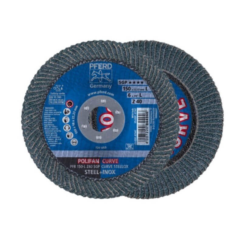 Šlifavimo diskas PFERD PFR 150 Z40 SGP-CURVE L Šlifavimo diskas PFERD PFR 150 Z40 SGP-CURVE L