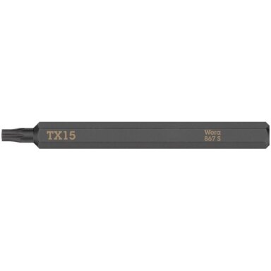 Smūginis atsuktuvo antgalis WERA 867 S Torx TX15 70mm