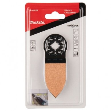 Smailėjantys ašmenys įgilinimui ir grandymui MAKITA Multitool TMA077 32mm 2 Smailėjantys ašmenys įgilinimui ir grandymui MAKITA Multitool TMA077 32mm 2
