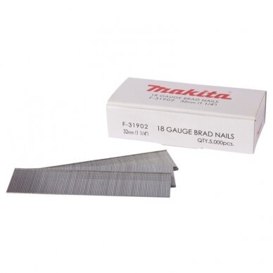 Smeigės MAKITA 1,2x32mm, 5000vnt. Smeigės MAKITA 1,2x32mm, 5000vnt.