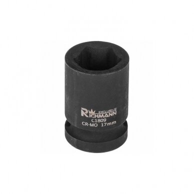 Smūginė galvutė 18 mm 1/2" trumpa 2 Smūginė galvutė 18 mm 1/2" trumpa 2