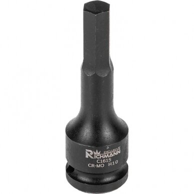 Smūginė HEX galvutė 1/2' H6x78 mm Smūginė HEX galvutė 1/2' H6x78 mm