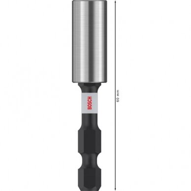 Smūginis magnetinis antgalių laikiklis BOSCH 1/4" 60mm 1 Smūginis magnetinis antgalių laikiklis BOSCH 1/4" 60mm 1