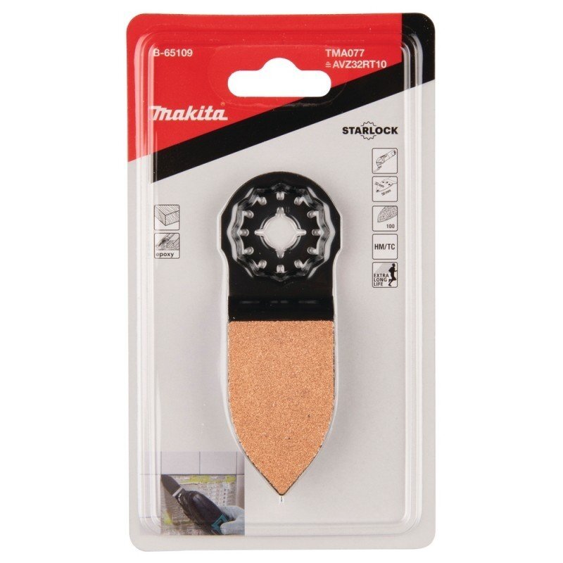 Smailėjantys ašmenys įgilinimui ir grandymui MAKITA Multitool TMA077 32mm 2