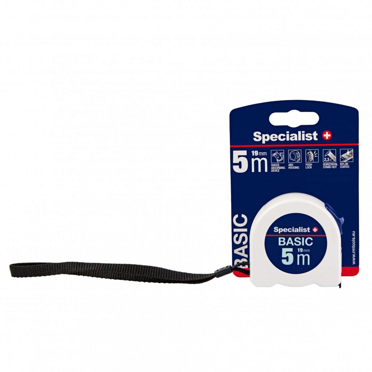 Specialist+ Basic ruletė 5 m x 25 mm 1 Specialist+ Basic ruletė 5 m x 25 mm 1