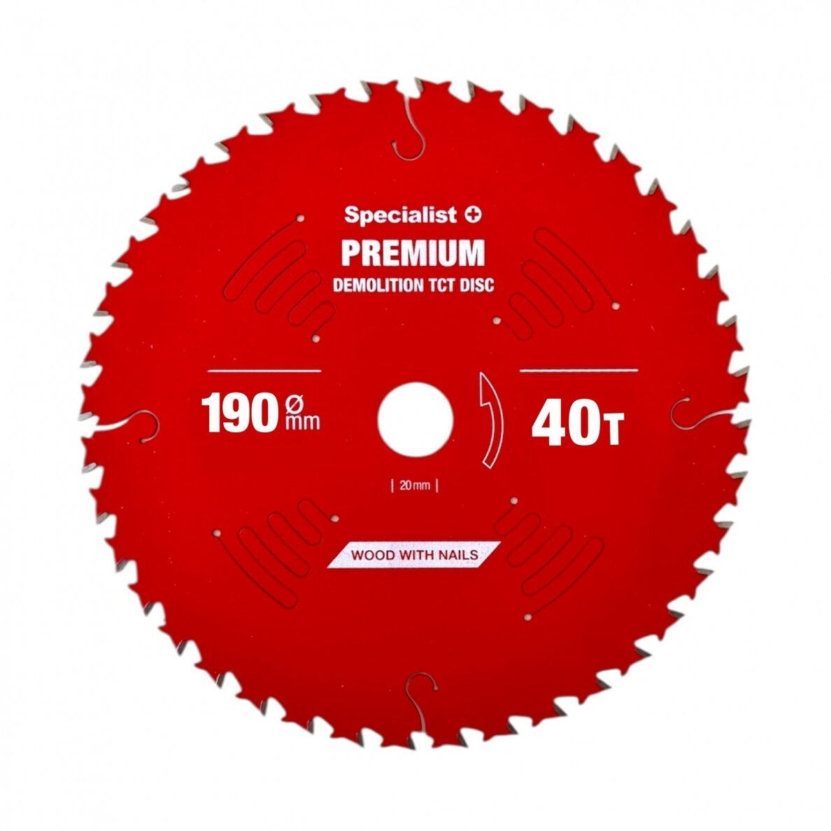 Pjovimo diskas 190x40Tx30mm, Demolition PREMIUM, SPECIALIST+ Pjovimo diskas 190x40Tx30mm, Demolition PREMIUM, SPECIALIST+
