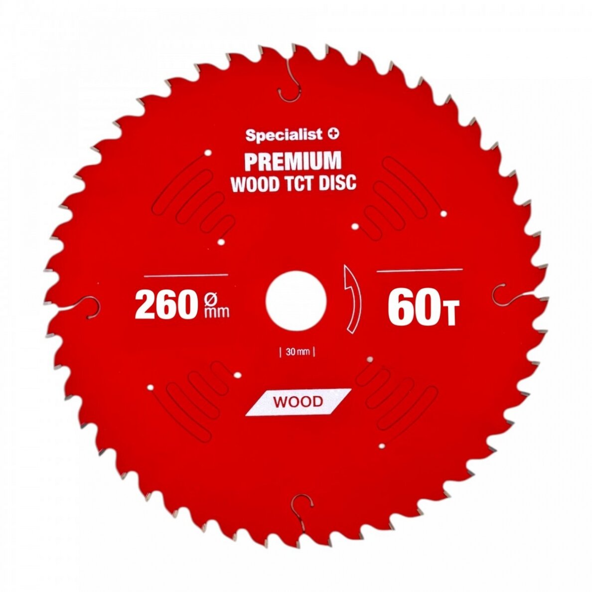 Pjovimo diskas 260x60Tx30mm, Wood PREMIUM, SPECIALIST+