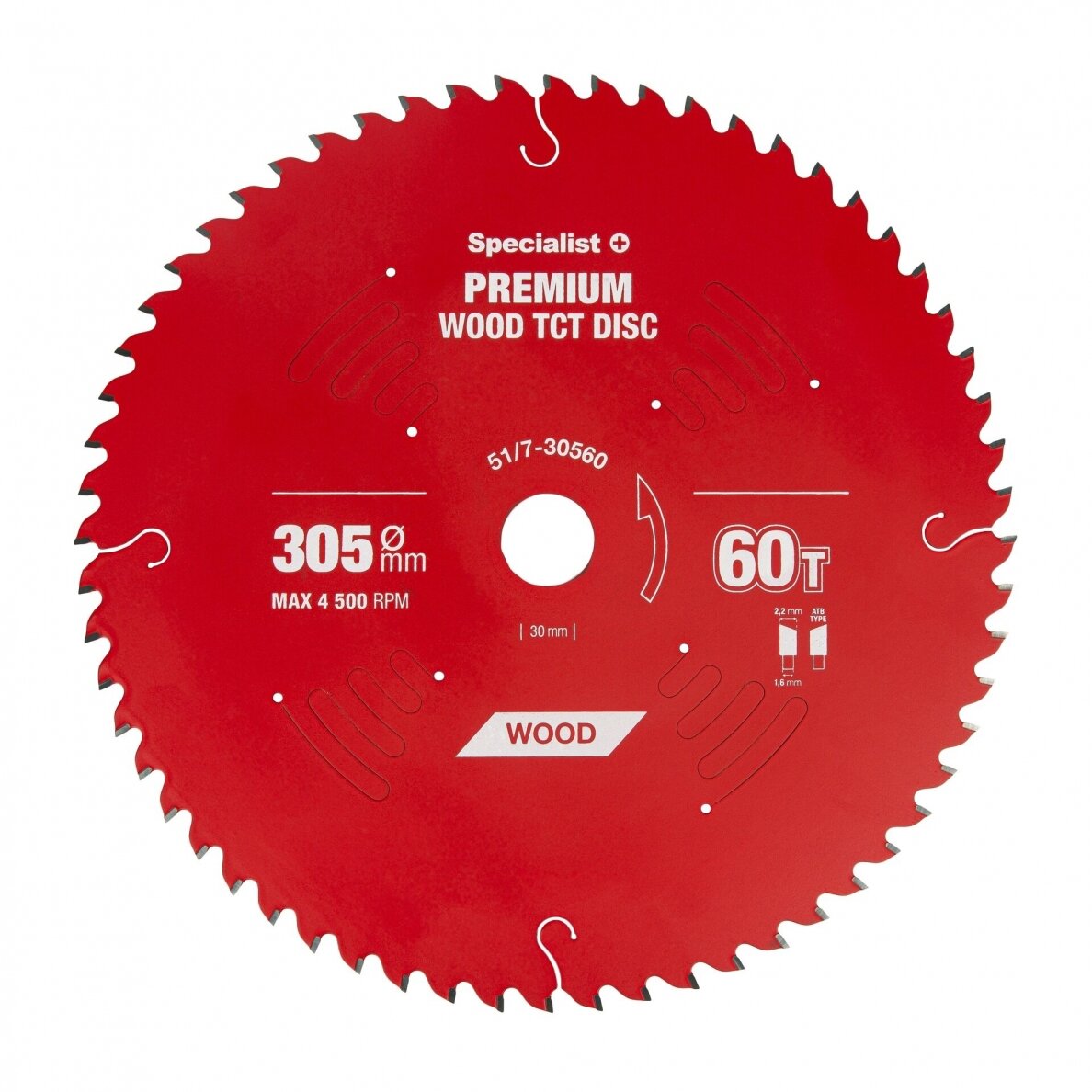 Pjovimo diskas 305x60Tx30mm, Wood PREMIUM, SPECIALIST+ 1 Pjovimo diskas 305x60Tx30mm, Wood PREMIUM, SPECIALIST+ 1