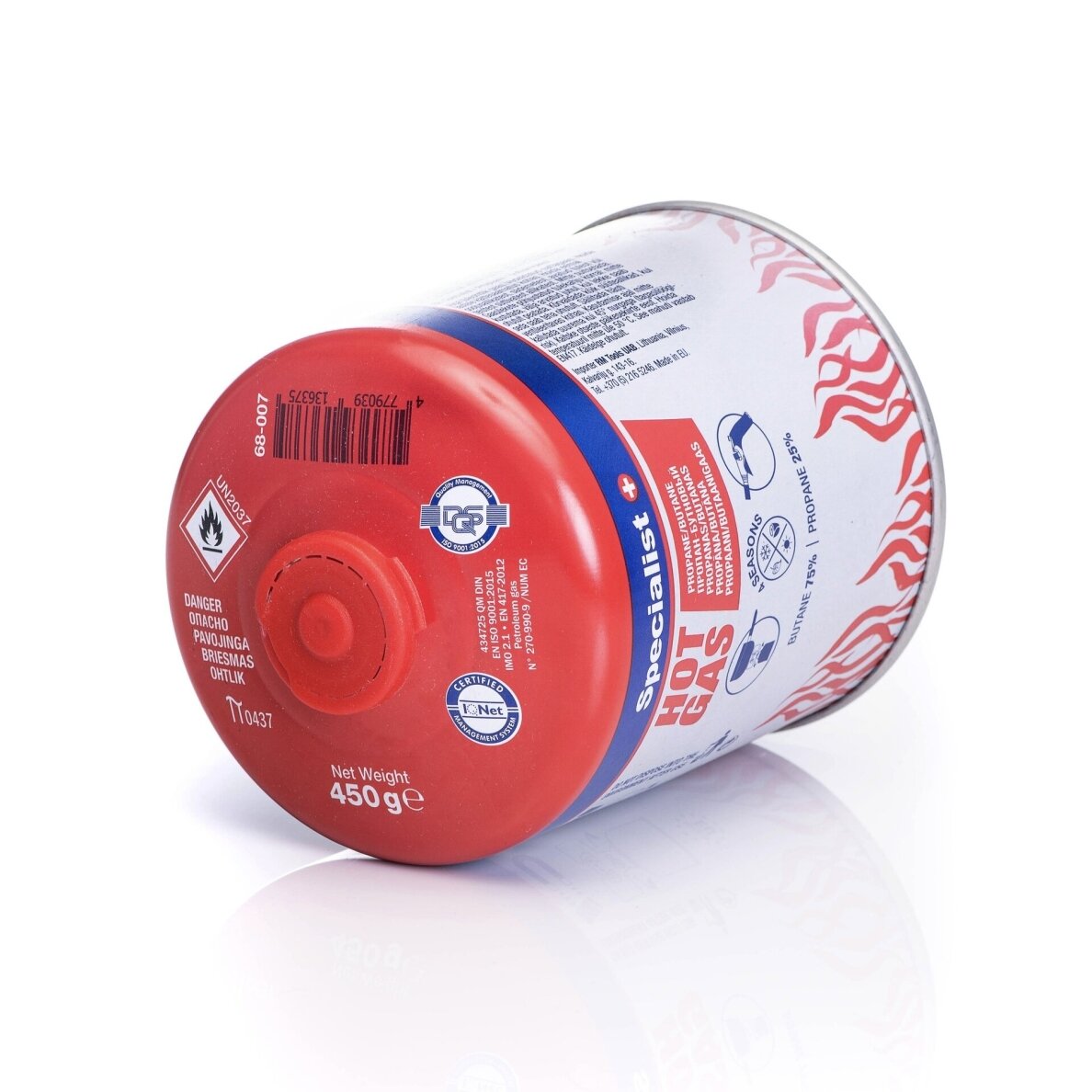 Specialist+ Propano/butano dujos 450 g. 1 Specialist+ Propano/butano dujos 450 g. 1