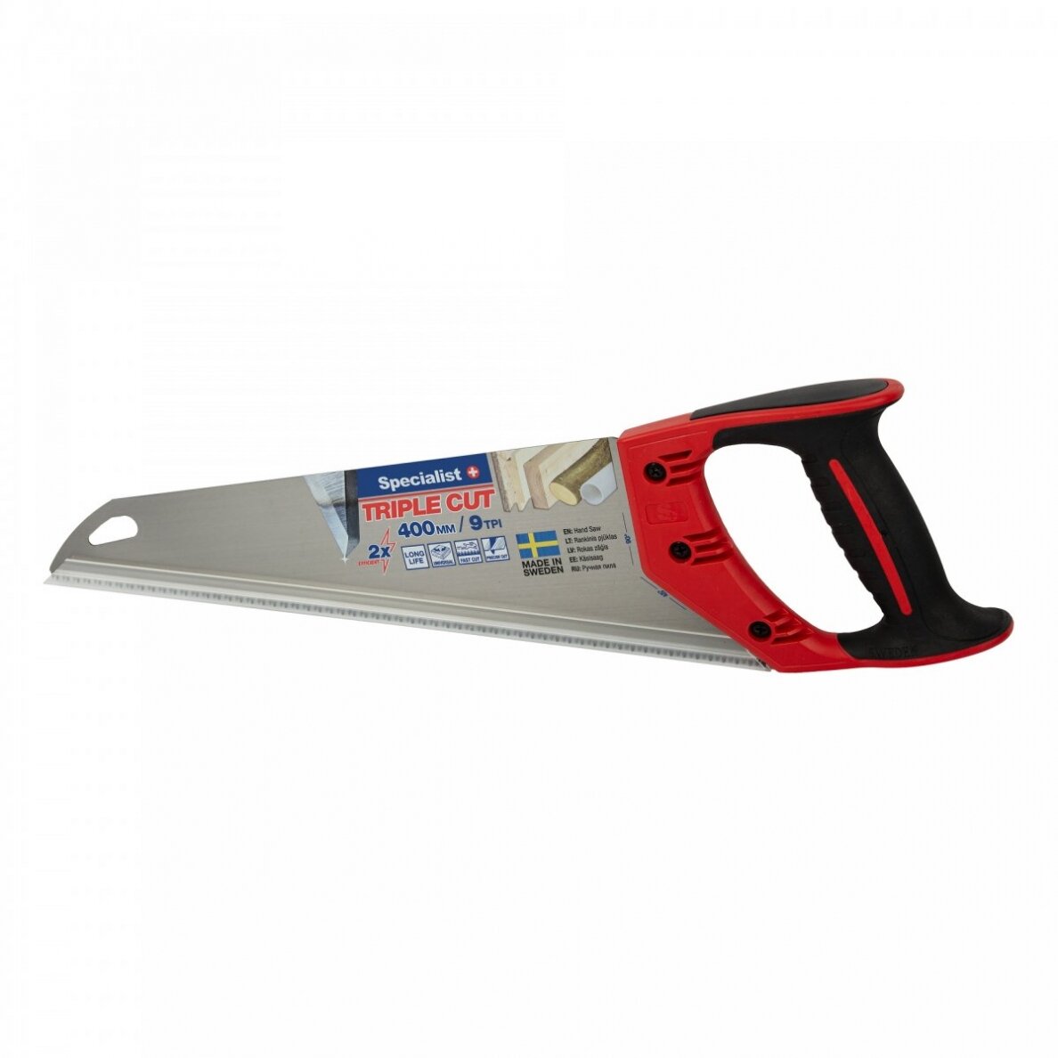 SPECIALIST+ rankinis pjūklas TRIPLE CUT 400mm, 9TPI SPECIALIST+ rankinis pjūklas TRIPLE CUT 400mm, 9TPI