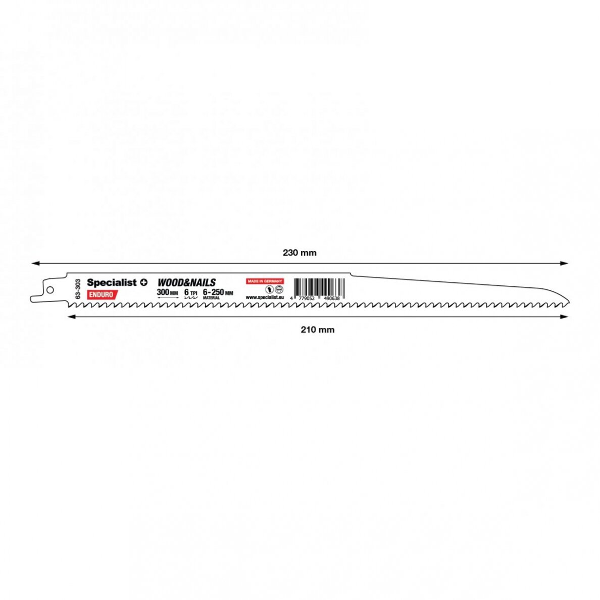 SPECIALIST+ ties. pjūklas medienai su vinimis, 300 mm, 6TPI 1 SPECIALIST+ ties. pjūklas medienai su vinimis, 300 mm, 6TPI 1