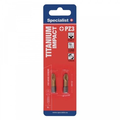 SPECIALIST+ antgalis TITANIUM PZ3, 25 mm, 2 vnt.