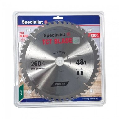 SPECIALIST+ pjovimo diskas, 260x48Tx30 mm