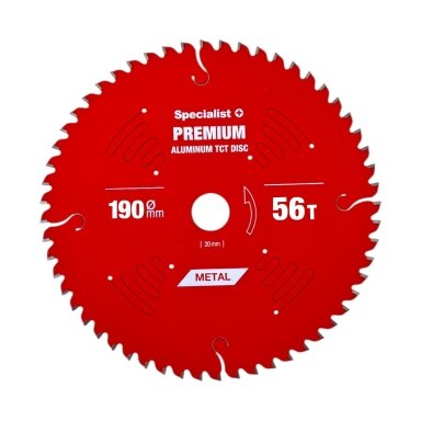 Pjovimo diskas 190x56Tx30mm, Aluminium PREMIUM, SPECIALIST+
