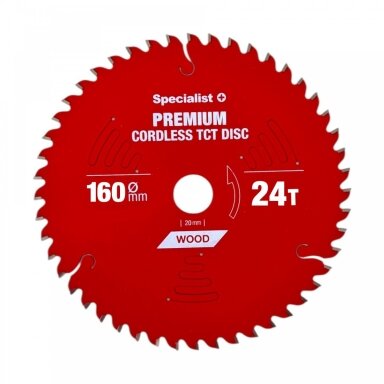 SPECIALIST+ pjovimo diskas Cordless 160x24Tx20mm