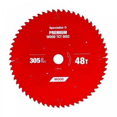 Pjovimo diskas 305x48Tx30mm, Wood PREMIUM, SPECIALIST+