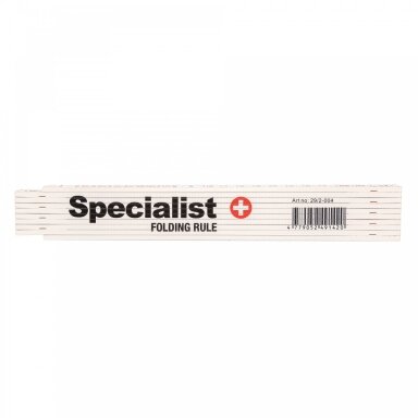 SPECIALIST+ sulankstomas plastikinis metras, 2 m