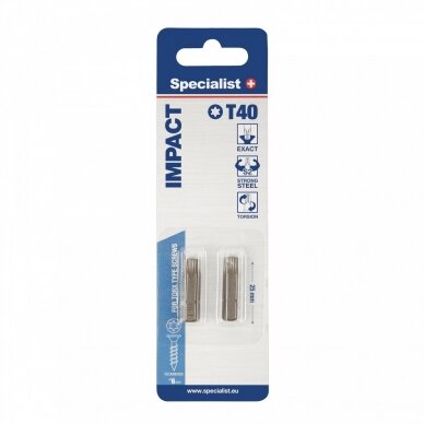SPECIALIST+ atsuktuvo antgalis T40, 2 vnt. SPECIALIST+ atsuktuvo antgalis T40, 2 vnt.