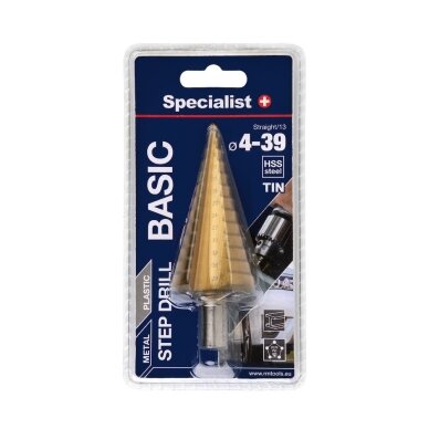 SPECIALIST+ žingsninis grąžtas BASIC, ⌀4-39 2