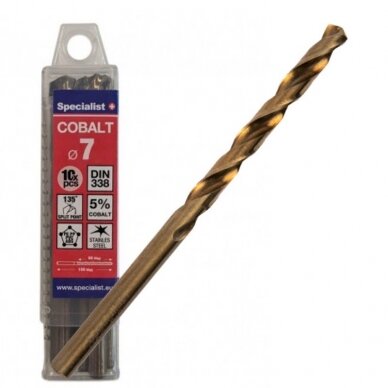 Specialist+ Cobalt met. gr. 7 mm 10vnt. Specialist+ Cobalt met. gr. 7 mm 10vnt.