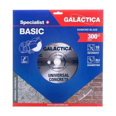 SPECIALIST+ deim. diskas GALACTICA, 300x10x25,4 mm SPECIALIST+ deim. diskas GALACTICA, 300x10x25,4 mm